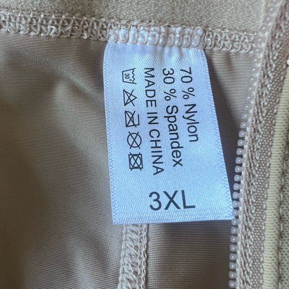 Shapewar for Women Tummy Control High Compression Bodysuit Zip Crotch 3XL - Picture 8 of 12